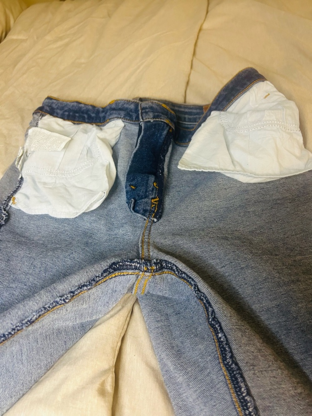 Zara Woman Blue Washed straight Leg Jeans Size 8 - Picture 12 of 13